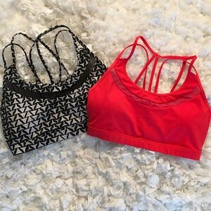 Victoria's Secret Red and Black Sports Bras